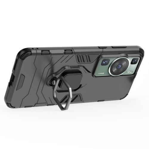 Удароустойчив Калъф Hybrid Cover за Huawei P60 / P60 Pro, Ring Holder, Черен