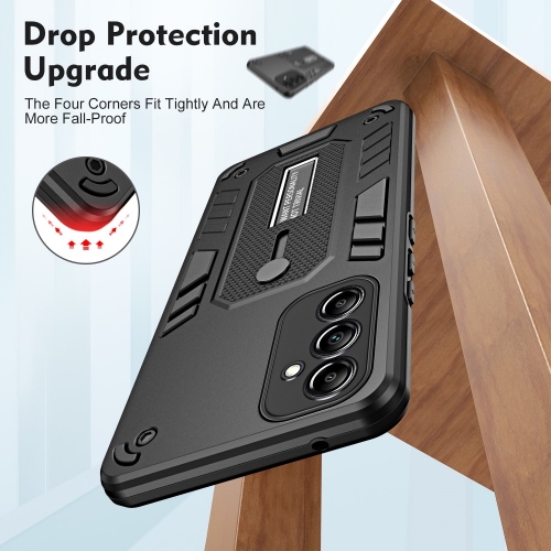 Удароустойчив калъф за Samsung Galaxy A54 5G, Finger Hoder, Bracket, Черен