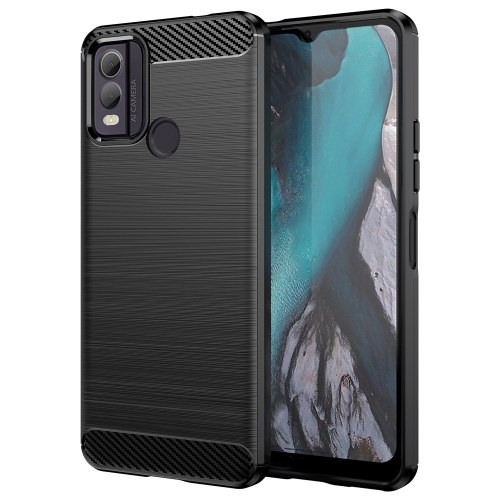 Силиконов Калъф Carbon за Nokia C22, Черен