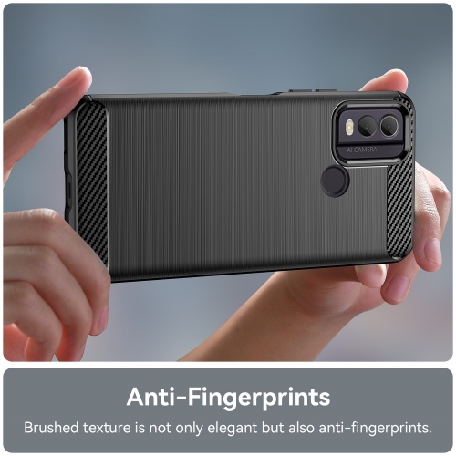 Силиконов Калъф Carbon за Nokia C22, Черен