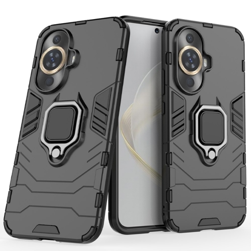 Удароустойчив Калъф Hybrid Cover за Huawei Nova 11 Pro / Nova 11 Ultra, Ring Holder, Черен