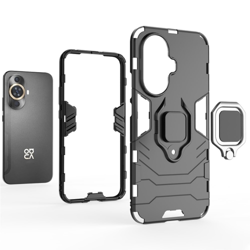 Удароустойчив Калъф Hybrid Cover за Huawei Nova 11 Pro / Nova 11 Ultra, Ring Holder, Черен