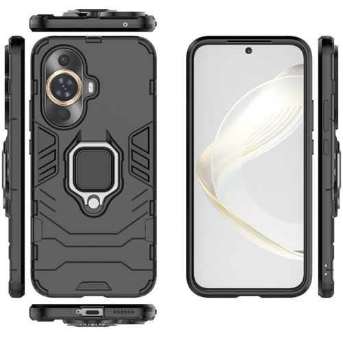 Удароустойчив Калъф Hybrid Cover за Huawei Nova 11 Pro / Nova 11 Ultra, Ring Holder, Черен
