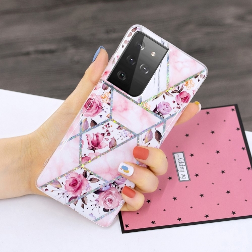 Силиконов калъф за Samsung Galaxy S21 Ultra, Рози