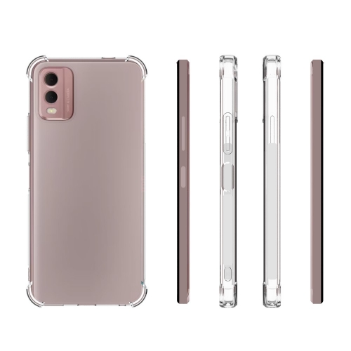 Силиконов калъф Anti-drop за Nokia C32, Прозрачен