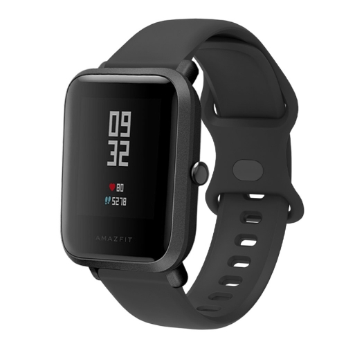 Универсална силиконова каишка за часовници Samsung, Huawei, Amazfit, 22mm, Черен