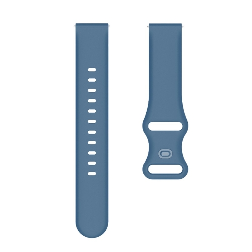 Универсална силиконова каишка за часовници Samsung, Huawei, Amazfit, 22mm, Син