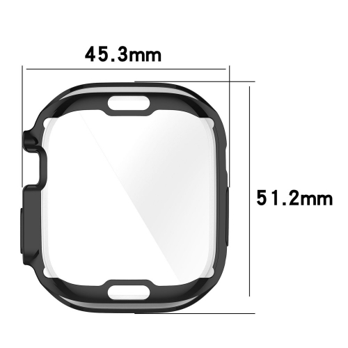 Силиконов калъф за Apple Watch Ultra 49mm, Черен