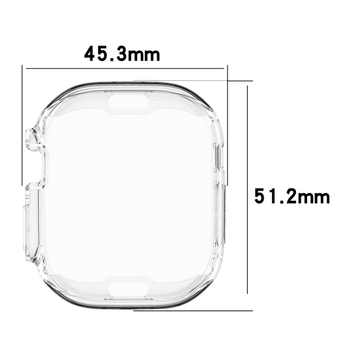 Силиконов калъф за Apple Watch Ultra 49mm, Прозрачен