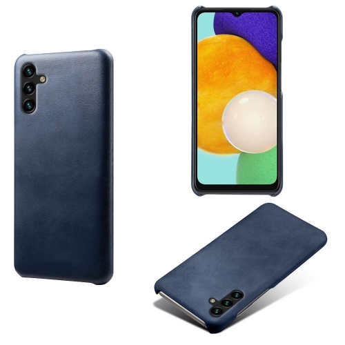 Пластмасов калъф Leather Coated за Samsung Galaxy A54 5G, Тъмно син
