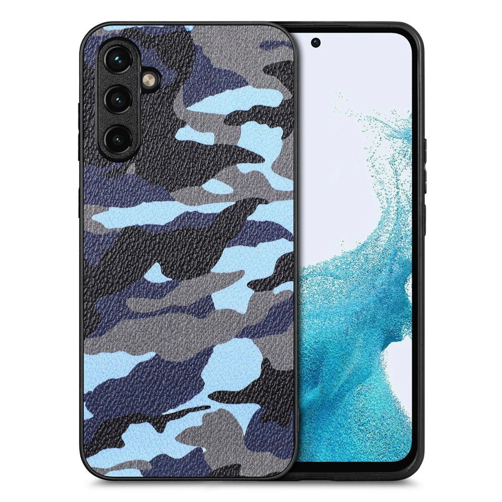 Силиконов калъф Camouflage за Samsung Galaxy A54 5G, Син камуфлаж