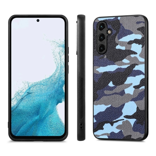Силиконов калъф Camouflage за Samsung Galaxy A54 5G, Син камуфлаж