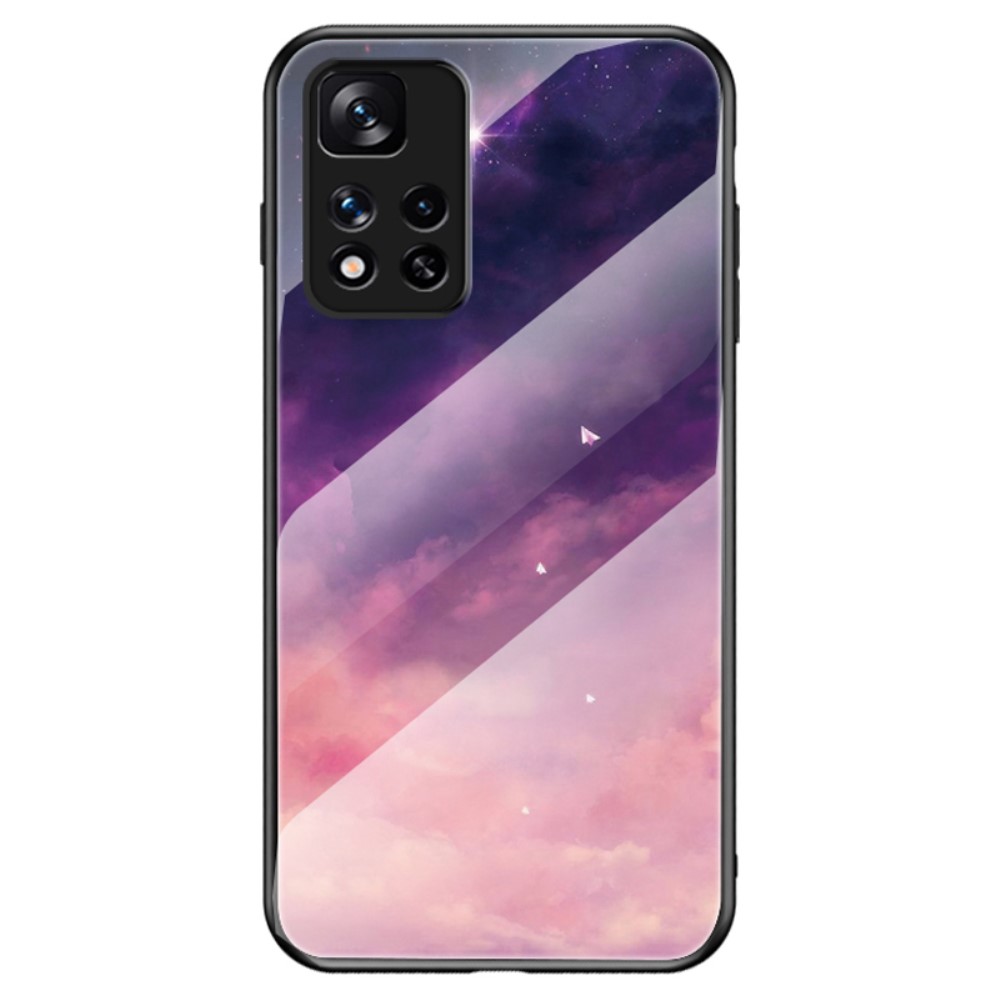 Стъклен Гръб Glass за Xiaomi Redmi Note 11 Pro Plus 5G, Розово небе