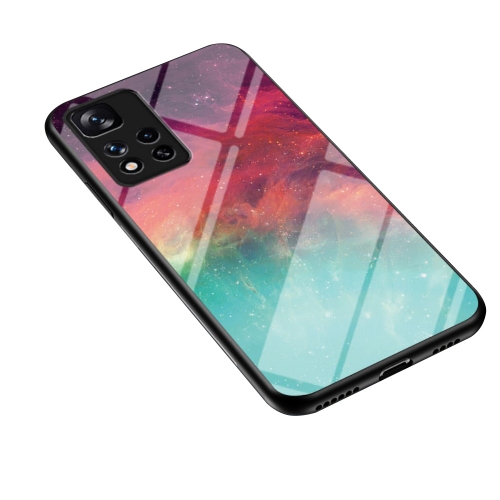 Стъклен гръб Glass за Xiaomi Redmi Note 11 Pro Plus 5G, Цветно небе