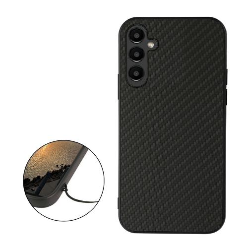 Удароустойчив калъф Fiber Texture за Samsung Galaxy A14 5G, Черен