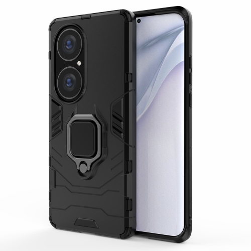 Удароустойчив Калъф Hybrid Cover за Huawei P50 Pro, Ring Holder, Черен