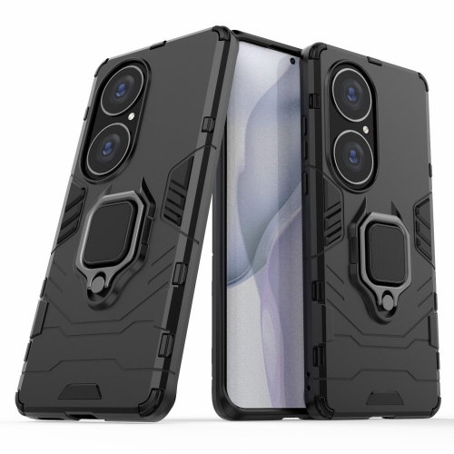 Удароустойчив Калъф Hybrid Cover за Huawei P50 Pro, Ring Holder, Черен
