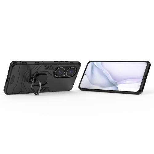 Удароустойчив Калъф Hybrid Cover за Huawei P50 Pro, Ring Holder, Черен