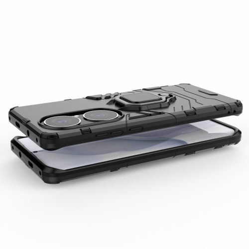 Удароустойчив Калъф Hybrid Cover за Huawei P50 Pro, Ring Holder, Черен