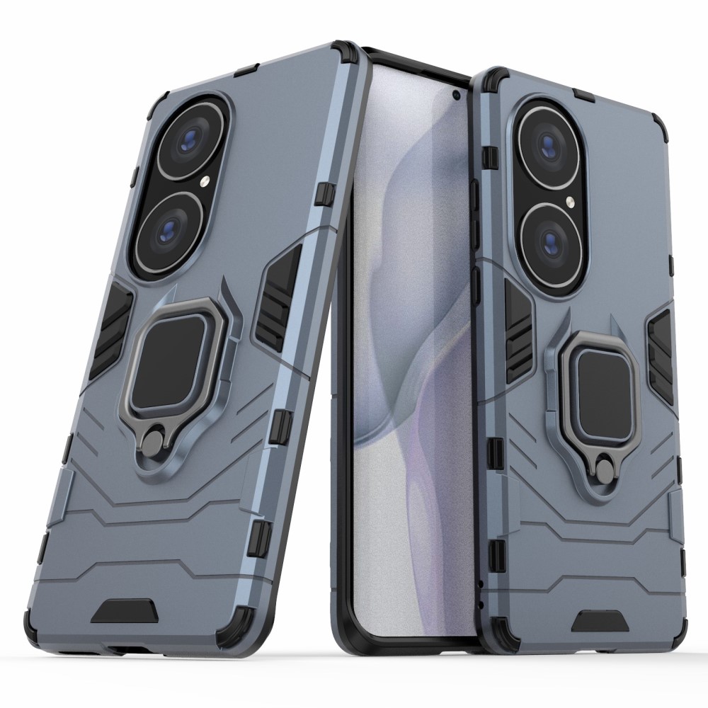 Удароустойчив Калъф Hybrid Cover за Huawei P50 Pro, Ring Holder, Син