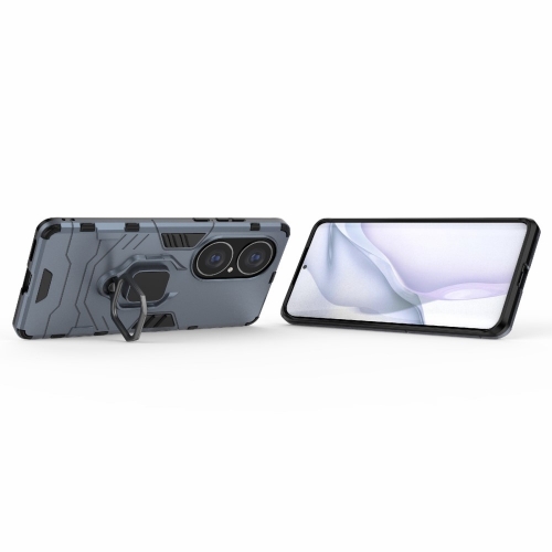 Удароустойчив Калъф Hybrid Cover за Huawei P50 Pro, Ring Holder, Син