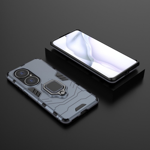 Удароустойчив Калъф Hybrid Cover за Huawei P50 Pro, Ring Holder, Син