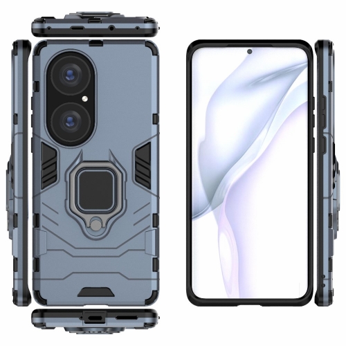 Удароустойчив Калъф Hybrid Cover за Huawei P50 Pro, Ring Holder, Син