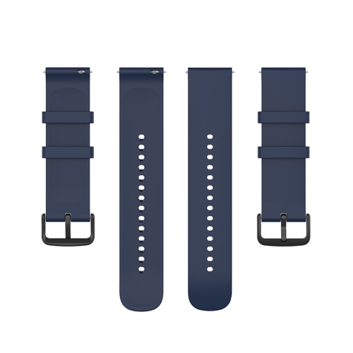 Силиконова каишка за Samsung Galaxy Watch 5 / Watch 5 Pro / Watch4 Classic / Watch4 / Watch3 / Watch Active, 20mm, Тъмно син