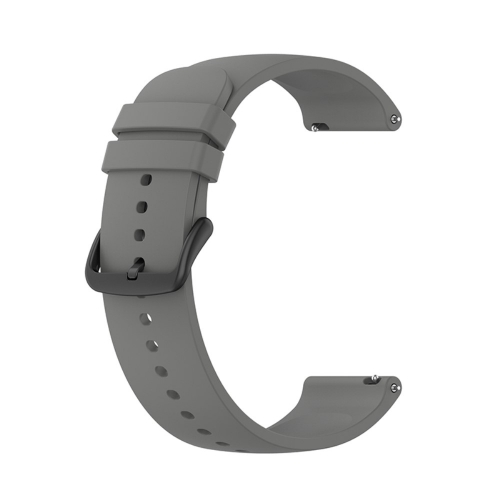 Силиконова каишка за Samsung Galaxy Watch 5 / Watch 5 Pro / Watch4 Classic / Watch4 / Watch3 / Watch Active, 20mm, Тъмно сив