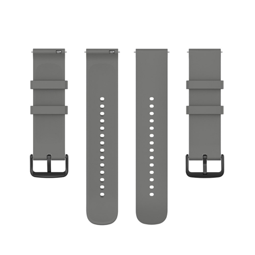 Силиконова каишка за Samsung Galaxy Watch 5 / Watch 5 Pro / Watch4 Classic / Watch4 / Watch3 / Watch Active, 20mm, Тъмно сив