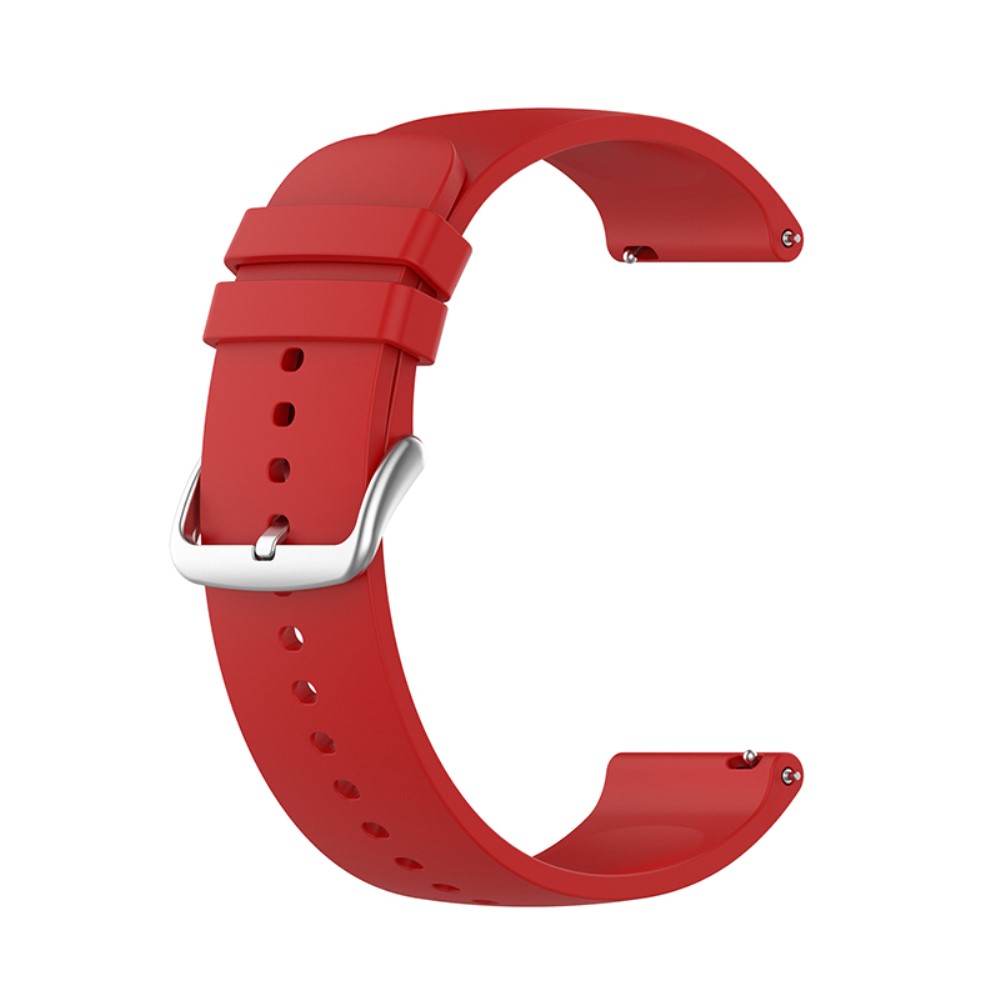 Силиконова каишка за Samsung Galaxy Watch 5 / Watch 5 Pro / Watch4 Classic / Watch4 / Watch3 / Watch Active, 20mm, Червен
