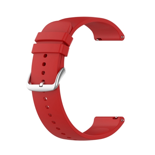 Силиконова каишка за Samsung Galaxy Watch 5 / Watch 5 Pro / Watch4 Classic / Watch4 / Watch3 / Watch Active, 20mm, Червен