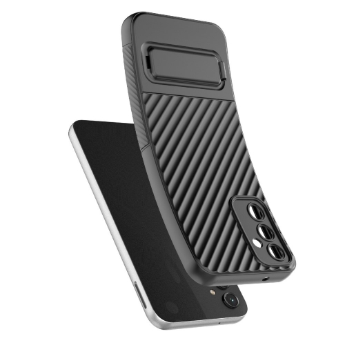 Силиконов калъф Shell Kickstand за Samsung Galaxy A14 5G, Черен