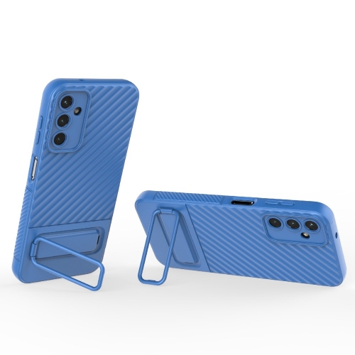Силиконов калъф Shell Kickstand за Samsung Galaxy A14 5G, Син