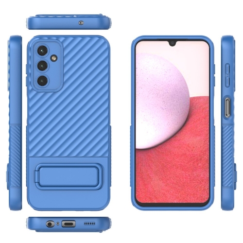 Силиконов калъф Shell Kickstand за Samsung Galaxy A14 5G, Син