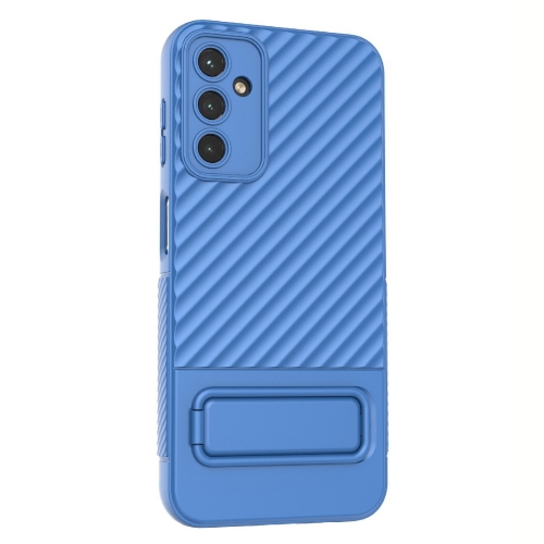 Силиконов калъф Shell Kickstand за Samsung Galaxy A14 5G, Син
