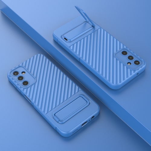 Силиконов калъф Shell Kickstand за Samsung Galaxy A14 5G, Син