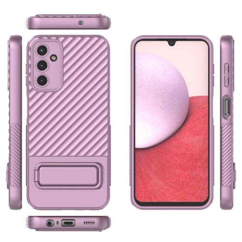 Силиконов калъф Shell Kickstand за Samsung Galaxy A14 5G, Лилав