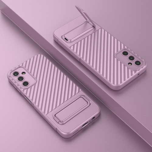 Силиконов калъф Shell Kickstand за Samsung Galaxy A14 5G, Лилав