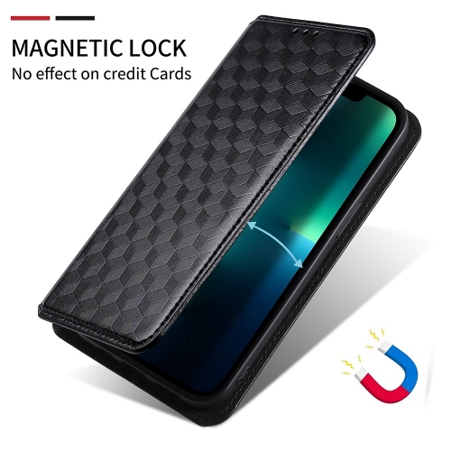 Калъф Тефтер Wallet Rhombus за Huawei Nova 11i, Черен