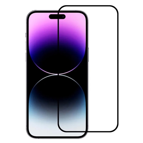 Стъклен Протектор 5D Full Glue за iPhone 14 Pro, Черен
