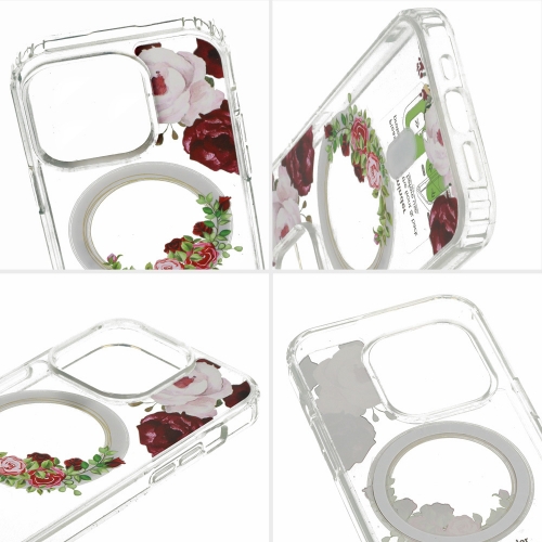 Удароустойчив калъф Flower MagSF за iPhone 13 Pro, Цветя