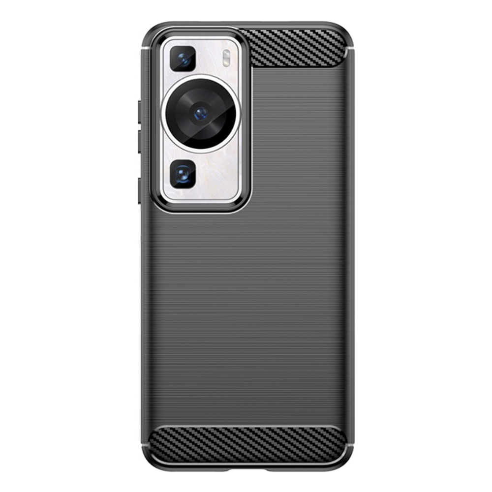 Силиконов Калъф Carbon за Huawei P60/ P60 Pro, Черен