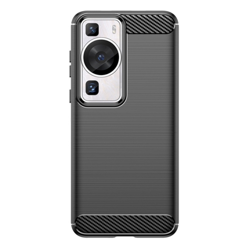 Силиконов Калъф Carbon за Huawei P60/ P60 Pro, Черен