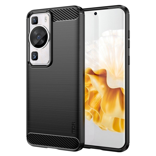 Силиконов Калъф Carbon за Huawei P60/ P60 Pro, Черен