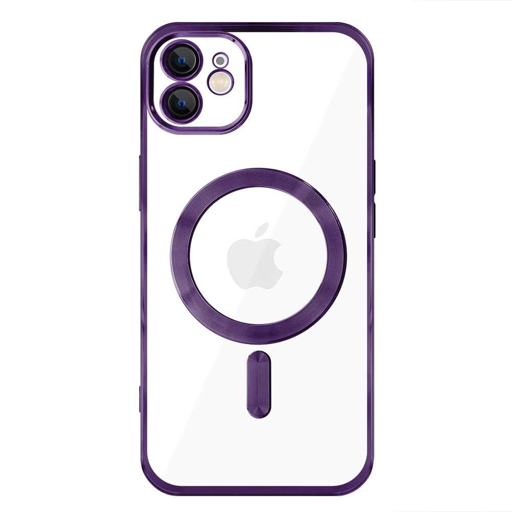 Силиконов калъф LUXURY MagSF за iPhone 12, Лилав