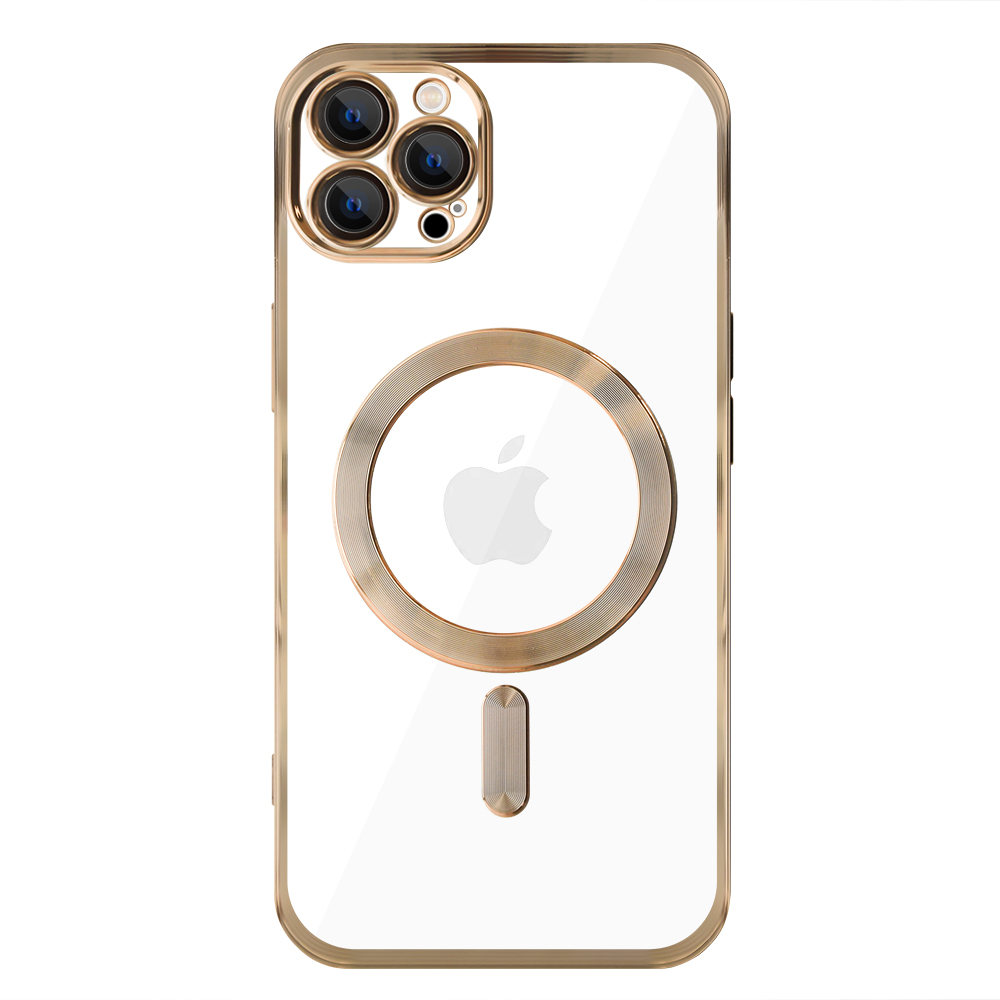 Силиконов калъф LUXURY MagSF за iPhone 12 Pro, Златист