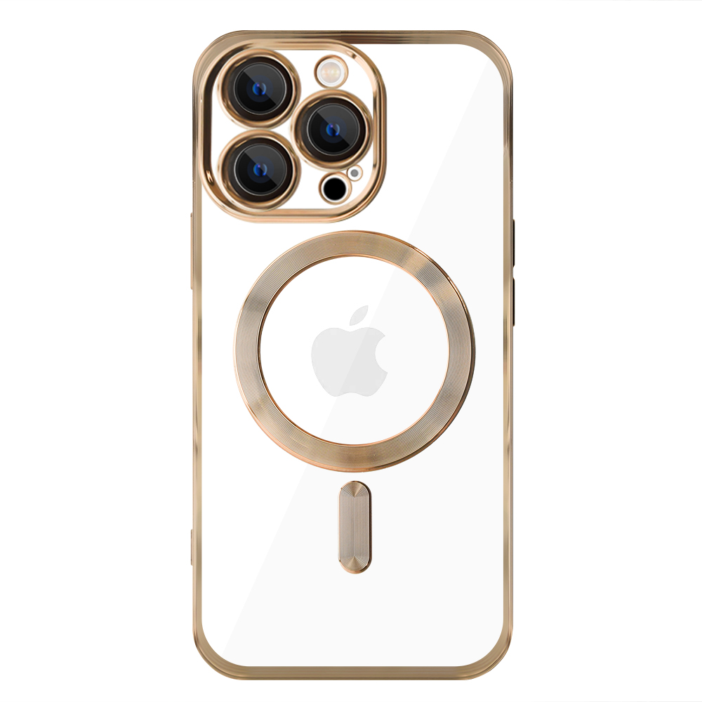 Силиконов калъф LUXURY MagSF за iPhone 13 Pro, Златист