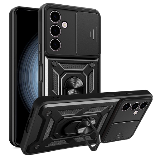 Удароустойчив калъф Slide Camera за Samsung Galaxy A24 4G, Черен