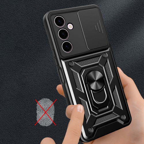 Удароустойчив калъф Slide Camera за Samsung Galaxy A24 4G, Черен